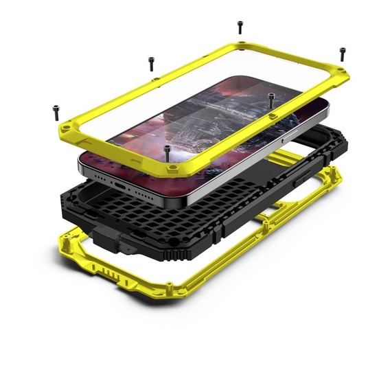 Θήκη για iPhone 13, R-JUST, θωρακισμένη, κίτρινη