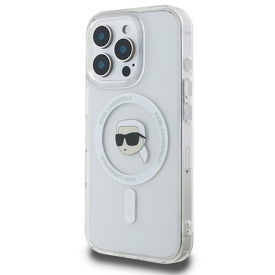 Θήκη Karl Lagerfeld IML Metal Karl Head MagSafe για iPhone 16 Pro Max