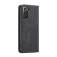 θήκη CASEME για Samsung Galaxy S21 FE, Leather Wallet Case, μαύρη