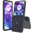 Θήκη για Motorola Razr 50 Ultra, Fusion Hybrid, διαφανής / μαύρη