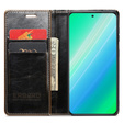 Θήκη με πτερύγιο για Samsung Galaxy S23, ERBORD Waxy Wallet, καφέ