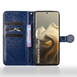θήκη πτερύγιο για Motorola Edge 60 Pro, Wallet Rhombus, μπλε