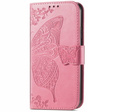 Θήκη με πτερύγιο για Xiaomi Poco F5 Pro, Butterfly, ροζ