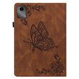 θήκη για το Lenovo Tab M11, Butterfly, καφέ