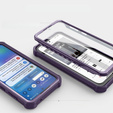 Θωρακισμένη θήκη για Samsung Galaxy S23 FE, Dexnor Full Body (Two Frames), μωβ