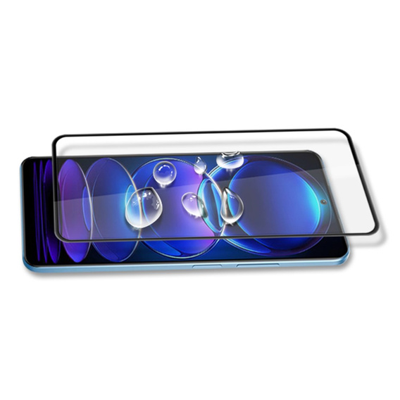 Mocolo Full Glue μετριασμένο γυαλί για Xiaomi Poco X5 Pro 5G, μαύρο πλαίσιο