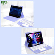 Θήκη + πληκτρολόγιο iPad Air 10.9 4 2020 / 5 2022, Touchpad, μωβ