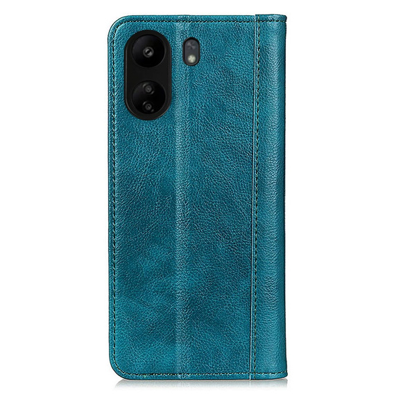Θήκη για Xiaomi Redmi 13C / Poco C65, Wallet Litchi Leather, πράσινη