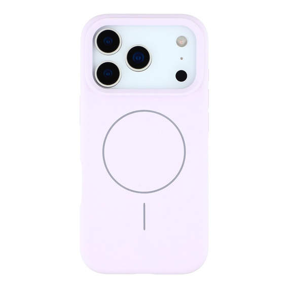 Θήκη σιλικόνης για iPhone 17 Pro, για MagSafe, αντικραδασμική, μοβ
