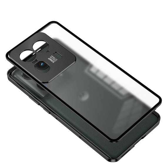 Θήκη για Motorola Edge 50 Ultra, Frame Case, μαύρη