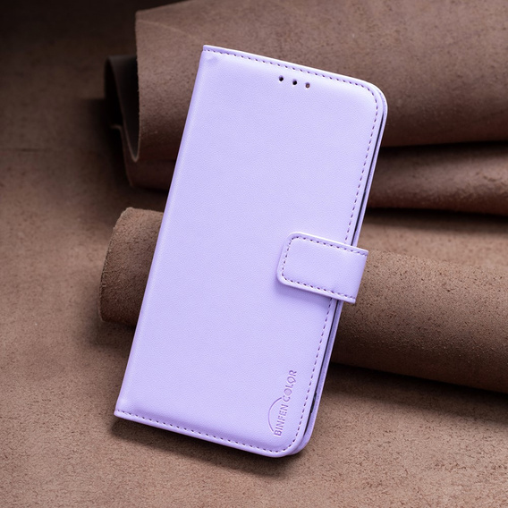 θήκη με πτερύγιο για Xiaomi Redmi Note 13 Pro 4G, BINFEN Wallet, μωβ