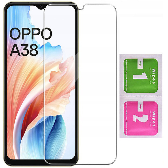 Θήκη για Oppo A18 4G / A38 4G, Anti-Shock, διαφανής + γυαλί 9H