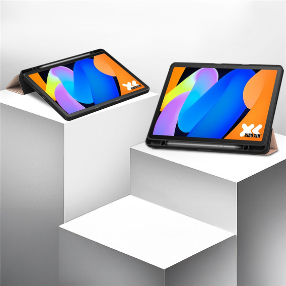 Θήκη για Lenovo Idea Tab 11" 2025 TB336FU TB336ZU, βάση, Smartcase με υποδοχή γραφίδας, ροζ χρυσό