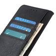KHAZNEH θήκη RFID για Motorola G85 5G, Litchi Texture, μαύρη