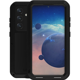 Love Mei Θήκη για Samsung Galaxy S24, armored with glass, μαύρη