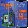 Διαφανές γυαλί Diamond Palm για iPhone 15 Plus / 15 Pro Max