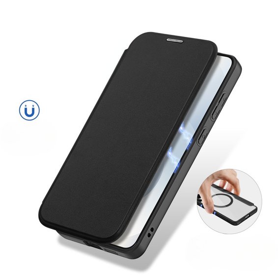 Dux Ducis Θήκη για Samsung Galaxy S25 Edge, Skin X Pro, MagSafe, μαύρη