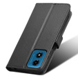 Θήκη με πτερύγιο για Motorola Moto G24 / G24 Power / G04, Wallet Smart Magnet, μαύρη