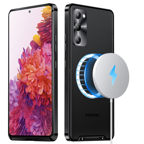 θήκη προστασίας κάμερας για το Samsung Galaxy S20 FE, CamShield MagSafe, διαφανής / μαύρη
