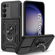 Θήκη για Samsung Galaxy S23, CamShield Slide, μαύρο