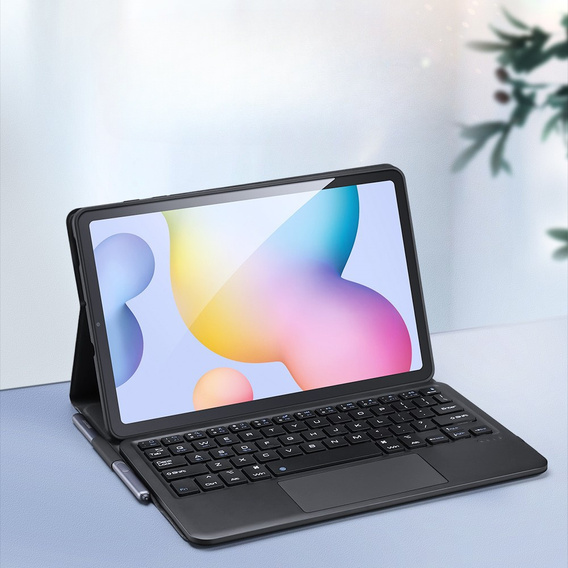 Θήκη + πληκτρολόγιο Samsung Galaxy Tab S6 Lite P610/P615 2020, S6 Lite 2022 10.4, Dux Ducis Magnetic, μαύρη