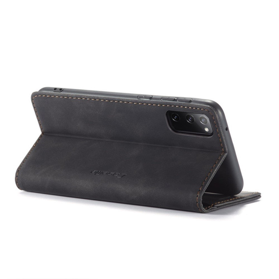 θήκη CASEME για Samsung Galaxy S20 FE, Leather Wallet Case, μαύρη