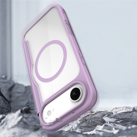 Θήκη Dux Ducis για iPhone Air, Skin X Pro, με πτερύγιο, για MagSafe, μοβ