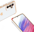 Θήκη για Samsung Galaxy A25 5G, Electro heart, λευκή + Full Glue Ceramic Glass
