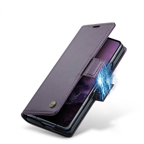 CASEME Litchi θήκη πορτοφόλι flip για Samsung Galaxy Z Fold7 5G
