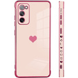 Θήκη για Samsung Galaxy S20 FE, Electro heart, ροζ rose gold