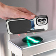 Θήκη με πτερύγιο για iPhone 11, RFID Wallet MagSafe CamShield, μαύρη
