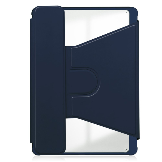 Θήκη πληκτρολογίου για iPad Pro 11" 2024 (5 gen.), Rotary 360° Leather, σκούρο μπλε