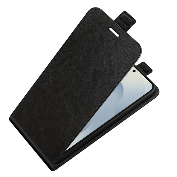 Θήκη με πτερύγιο για Samsung Galaxy S25 Edge, Flip, μαύρη