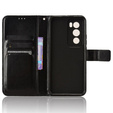 Θήκη με πτερύγιο για Oppo Reno 12, Crazy Horse Wallet, μαύρη
