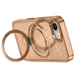 Η θήκη iPhone 16e, Glittery Magnetic Kickstand, ροζ rose gold