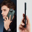 Θήκη για iPhone 11 Pro, για MagSafe, ERBORD Μatt Case, πράσινη + Γυαλί οθόνης