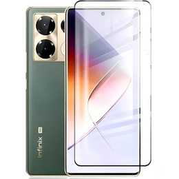 Μετριασμένο γυαλί 3D για Infinix Note 40 Pro, μαύρο πλαίσιο