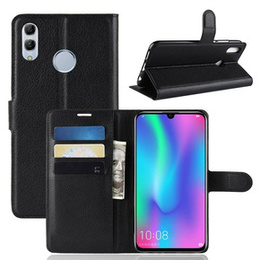 Θήκη με πτερύγιο για Huawei P Smart 2019, Split Leather Wallet, μαύρη