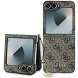 GUESS Θήκη για Samsung Galaxy Z Flip7 FE / Z Flip6, 4G Charms Collection Hardcase, καφέ