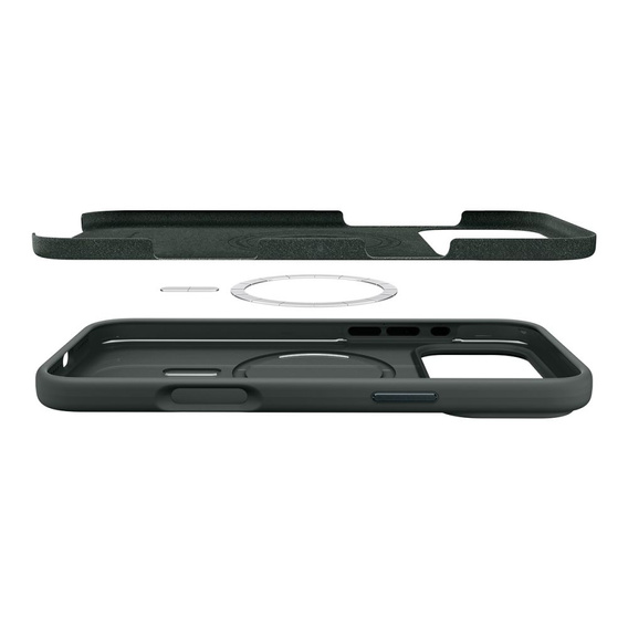 Θήκη Spigen για iPhone 17 Pro, σιλικόνη MagSafe, πράσινο της αβύσσου