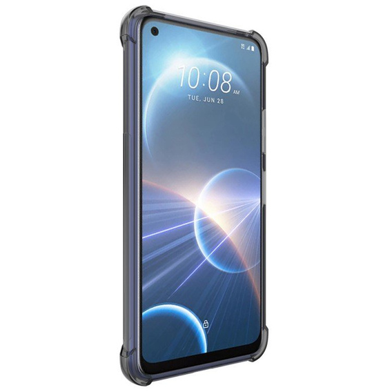 IMAK Θήκη για HTC Desire 22 Pro 5G, Dropproof, διαφανής / μαύρη