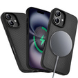 Θήκη για iPhone 16, Aramid Fiber Cover, μαύρη