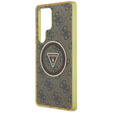 Θήκη GUESS Magnetic IML Metal Glitter 4G Circle Triangle για Samsung Galaxy S25 Ultra