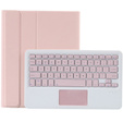 Θήκη + πληκτρολόγιο Lenovo Tab P11 J606F / Tab P11 5G, TouchPad Keyboard, ροζ rose gold