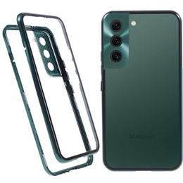θήκη για το Samsung Galaxy S21, Magnetic Dual Glass, πράσινη