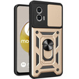Θήκη για Motorola Moto G73 5G, CamShield Slide, χρυσός