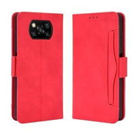 Θήκη με πτερύγιο για Xiaomi Poco X3 NFC / Poco X3 Pro, Card Slot, κόκκινη