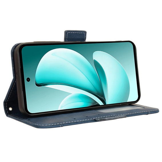 Θήκη με πτερύγιο για Realme C71, Card Slot, σκούρο μπλε