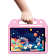 Παιδική θήκη για iPad 10.2" 2021/2020/2019 (9/8/7 gen.) / Air 10.5" 2019 (3 gen.), Cute Patterns, με βάση, ροζ