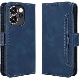 Θήκη με πτυσσόμενο καπάκι Card Slot για Oppo Reno 15 FS, μπλε